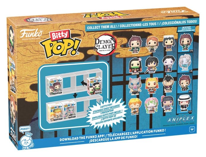 Demon Slayer: Kimetsu no Yaiba Bitty POP! 4-Pack Zenitsu 2.5 cm - Limited Chase Edition