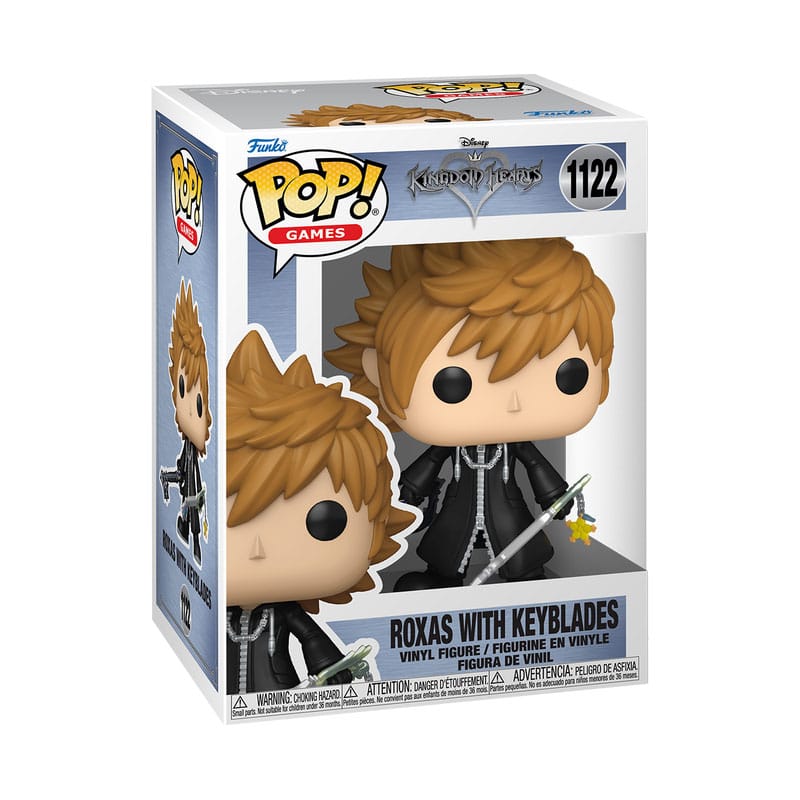 Kingdom Hearts POP! Games Vinyl Figure Roxas w/Keyblades 9 cm