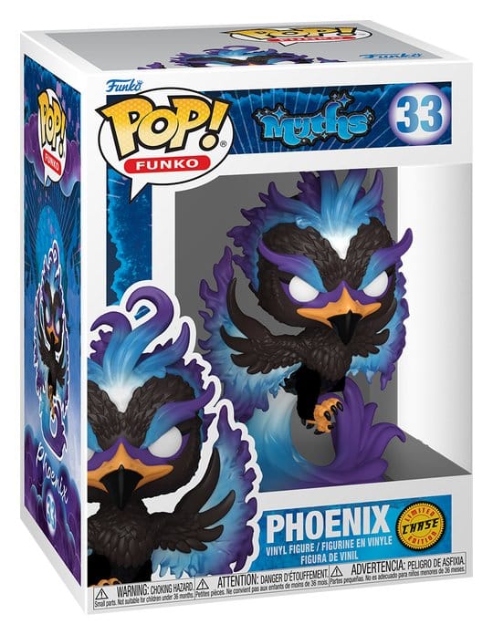 Funko-Legacy POP! Myths Vinyl Figures Phoenix 9 cm – Sealed Case of 6 (with Chase chance)