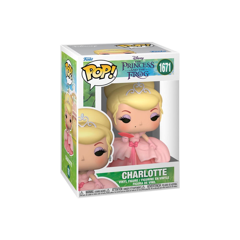 The Princess and the Frog POP! Vinyl Figures Charlotte 9 cm – Sealed Case of 6 (with Chase chance)