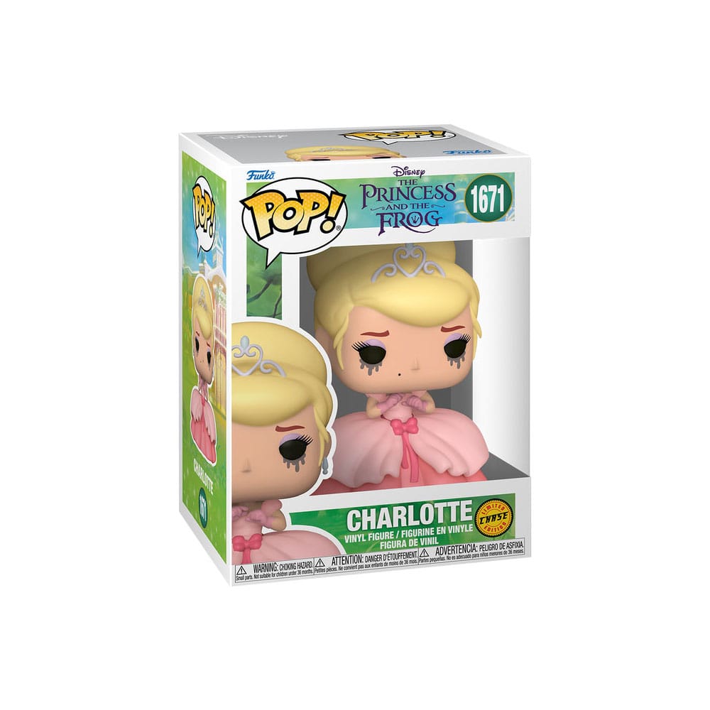 The Princess and the Frog POP! Vinyl Figures Charlotte 9 cm – Sealed Case of 6 (with Chase chance)