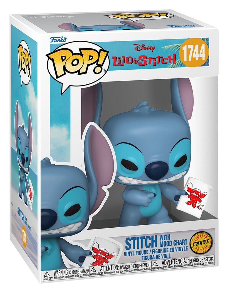 Lilo & Stitch POP! Vinyl Figure Stitch with Mood Chart 9 cm – Sealed Case of 6 (with Chase chance)