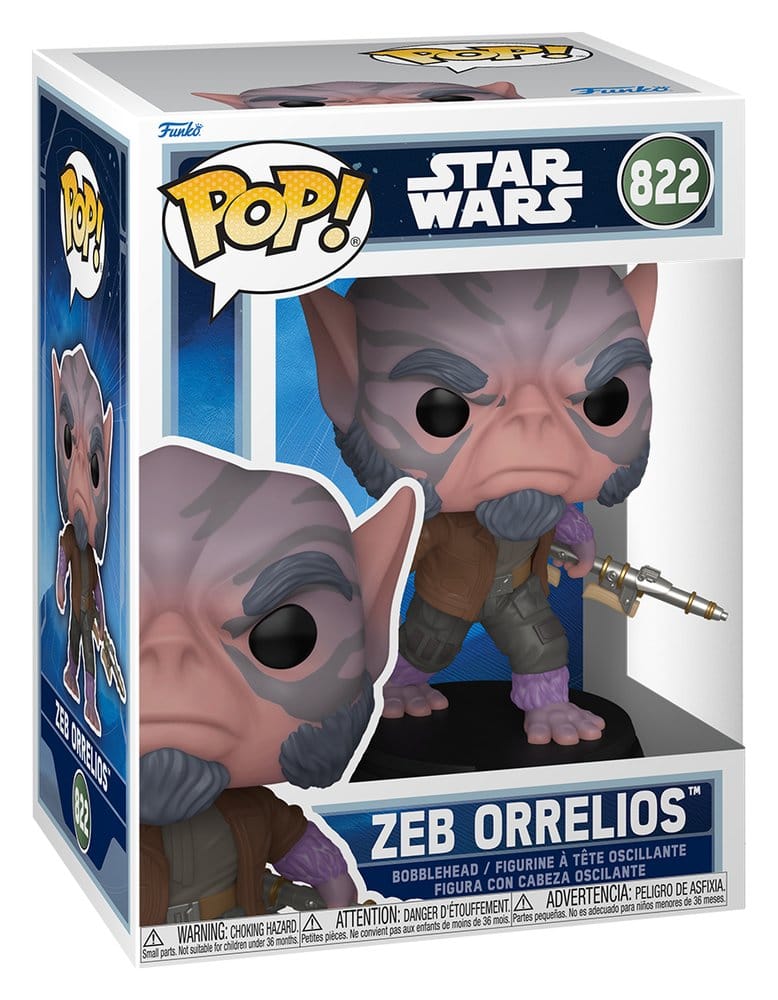 Star Wars: The Mandalorian and Grogu POP! Vinyl Bobblehead Figure Zeb Orrelios 9 cm