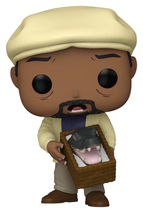 Funko POP! Chubbs Peterson from Happy Gilmore in flat cap holding a boxed alligator head