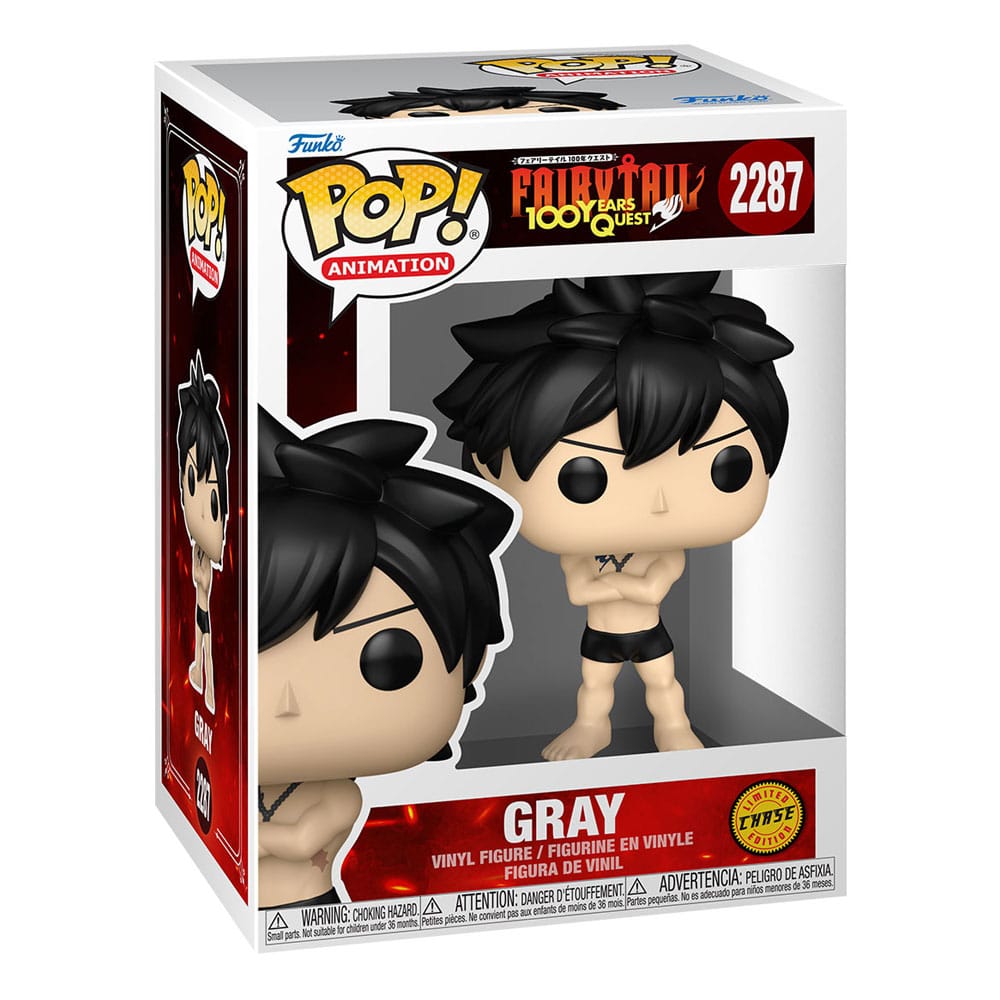 Fairy Tail 100 Year Quest POP! Animation Vinyl Figures Gray 9 cm – Sealed Case of 6 (with Chase chance)