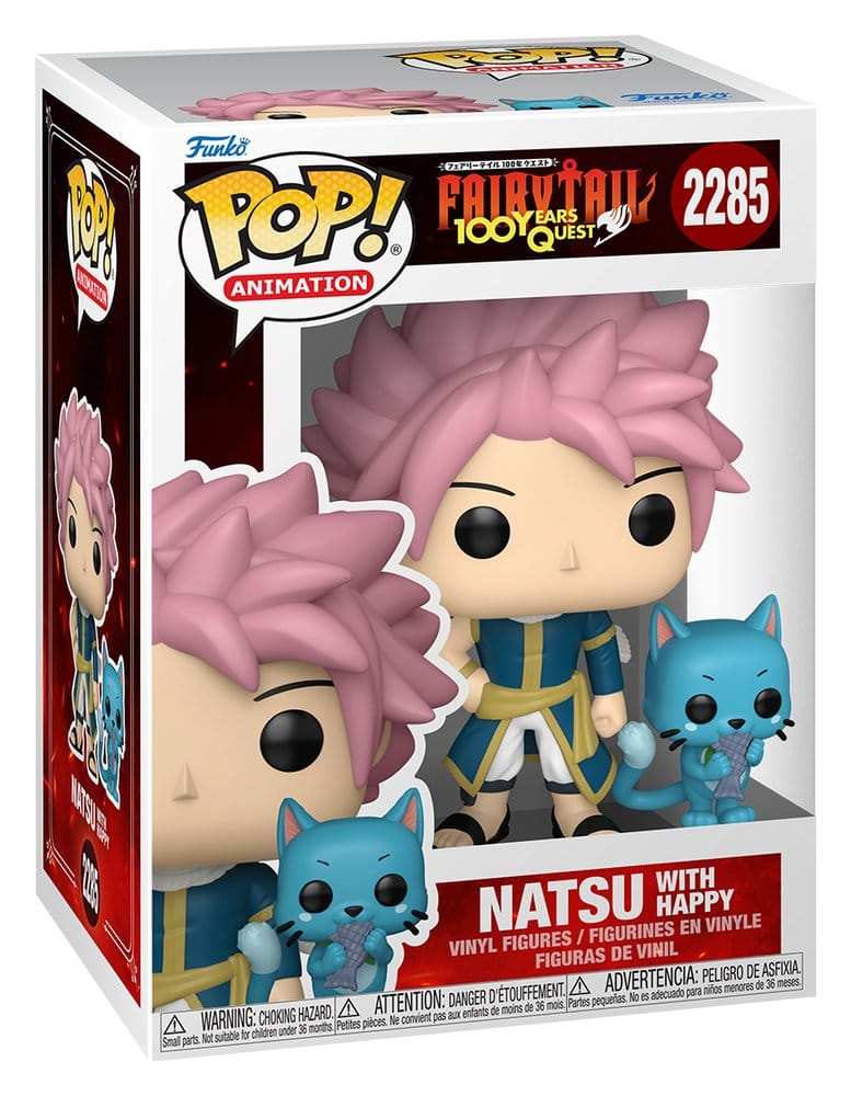 Fairy Tail-100 Years Quest POP! Animation Vinyl Figure Natsu & Happy 9 cm