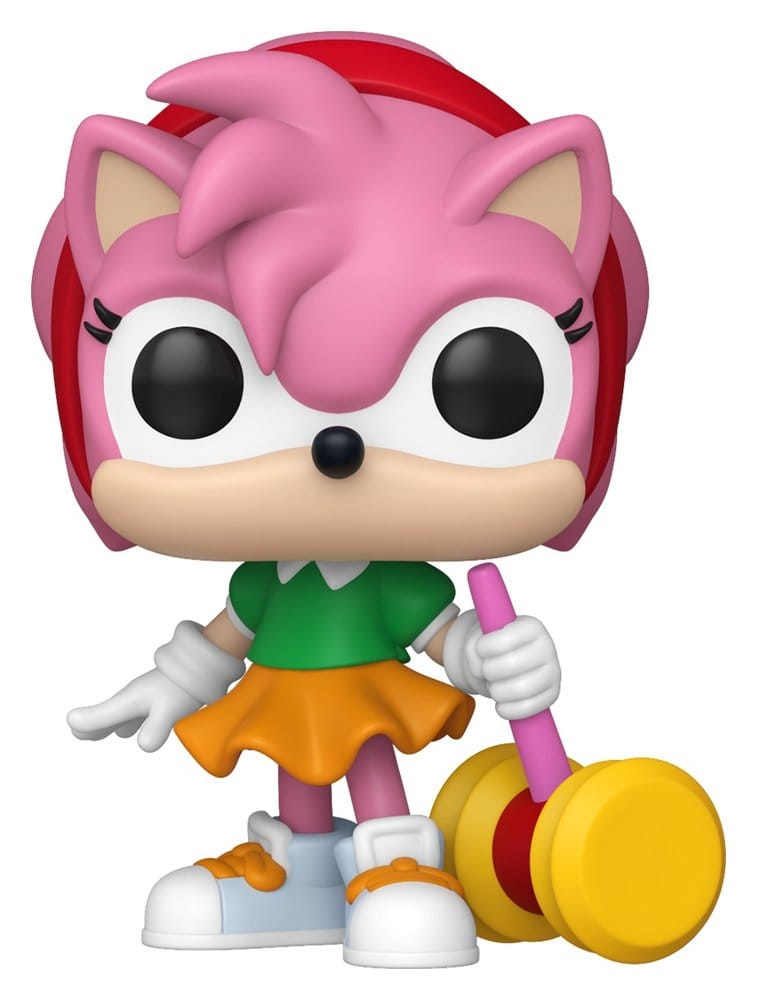 Sonic - The Hedgehog POP! Games Vinyl Figures Amy Rose with Piko Hammer 9 cm – Sealed Case of 6 (with Chase chance)