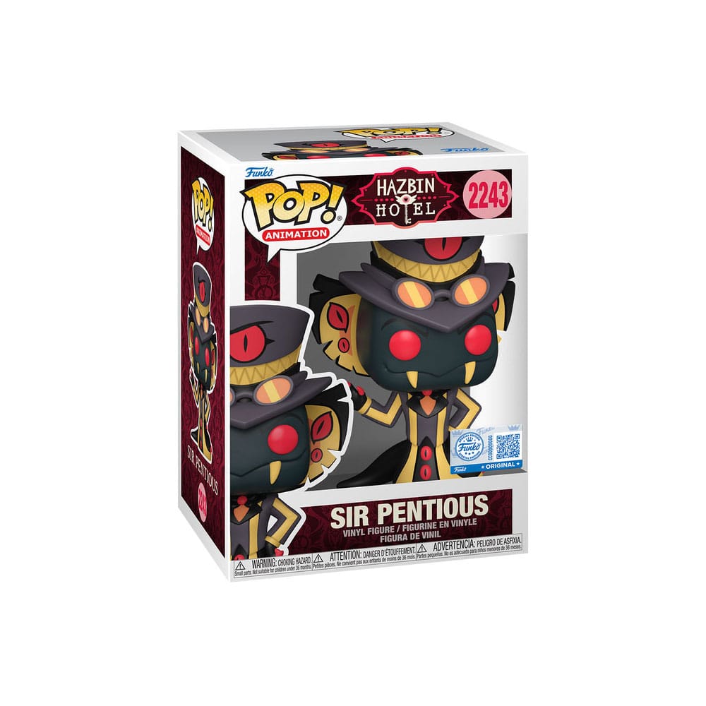 Hazbin Hotel POP! Animation Vinyl Figures Sir Pentious 9 cm – Sealed Case of 6 (with Chase chance)