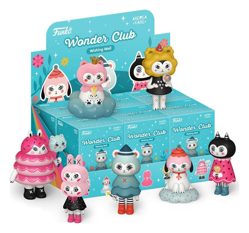 Funko-Legacy POP! PremBB Vinyl Figures Wonder Club PCQ 9 cm – Sealed Case of 6 (with Chase chance)