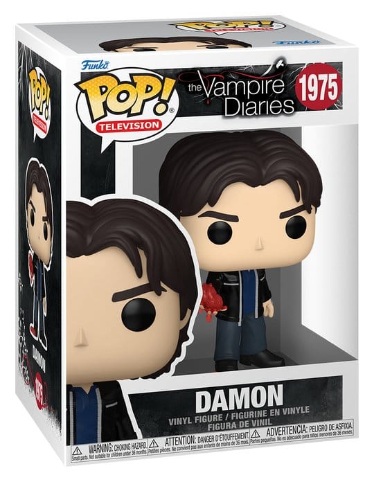 Vampire Diaries POP! Animation Vinyl Figures Damon 9 cm – Sealed Case of 6 (with Chase chance)