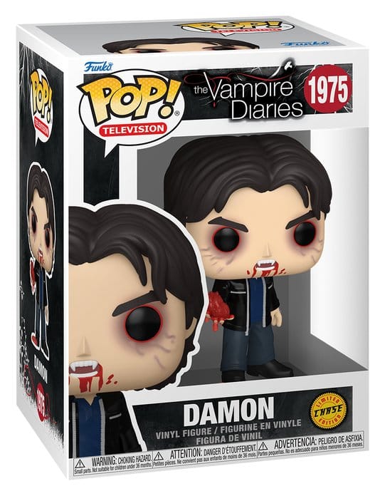 Vampire Diaries POP! Animation Vinyl Figures Damon 9 cm – Sealed Case of 6 (with Chase chance)