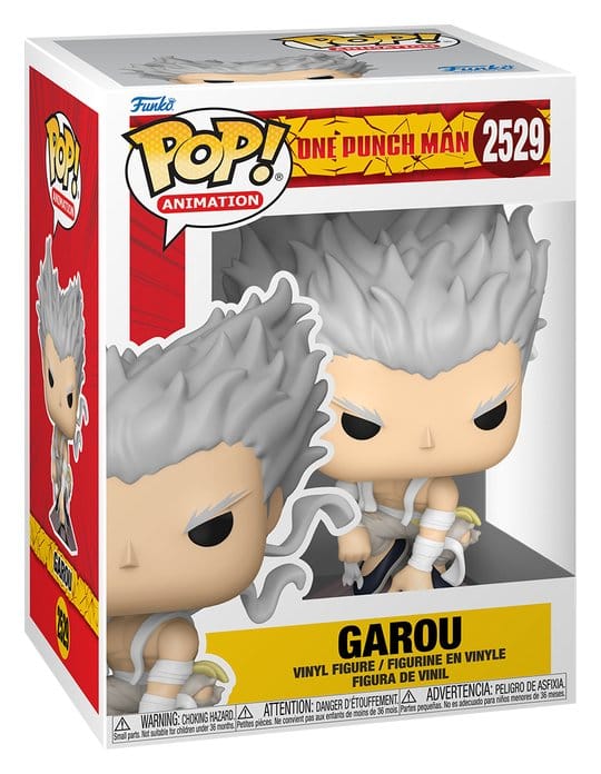 One Punch Man POP! Animation Vinyl Figures Garou 9 cm – Sealed Case of 6 (with Chase chance)