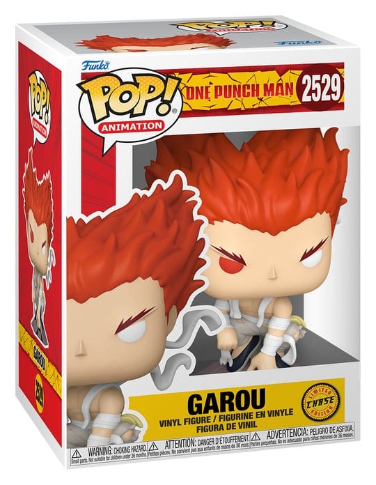 One Punch Man POP! Animation Vinyl Figures Garou 9 cm – Sealed Case of 6 (with Chase chance)