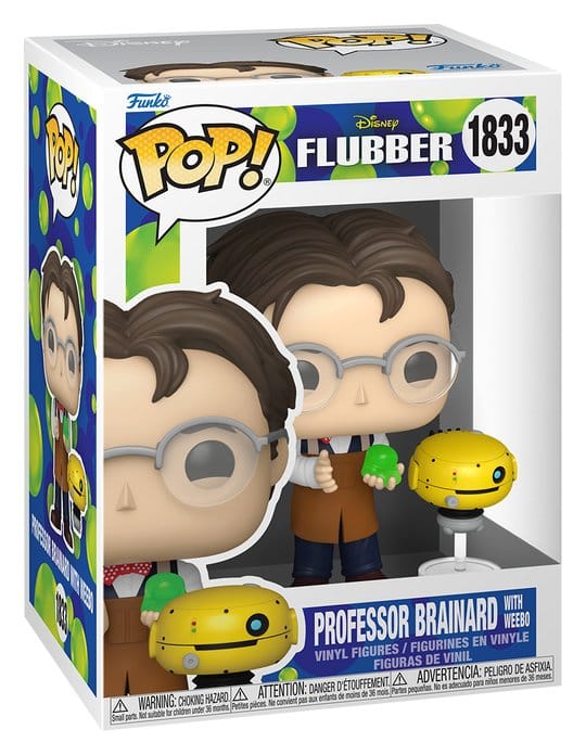 Flubber POP! Animation Vinyl Figures Professor w/Weebo 9 cm – Sealed Case of 6 (with Chase chance)