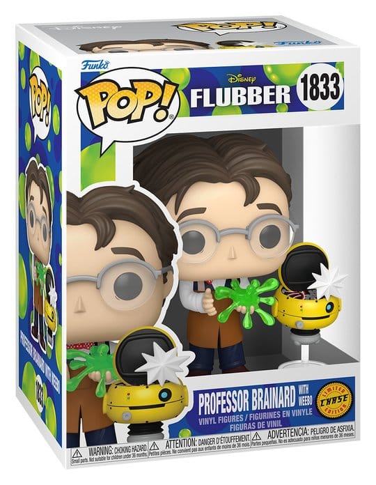 Flubber POP! Animation Vinyl Figures Professor w/Weebo 9 cm – Sealed Case of 6 (with Chase chance)