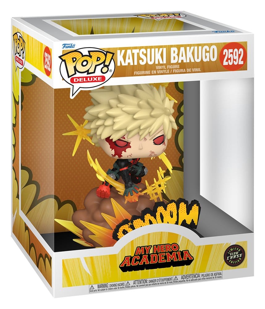 My Heo Academia POP! Deluxe Vinyl Figure Bakugo (GW) 9 cm – Sealed Case of 6 (Chase Guaranteed)