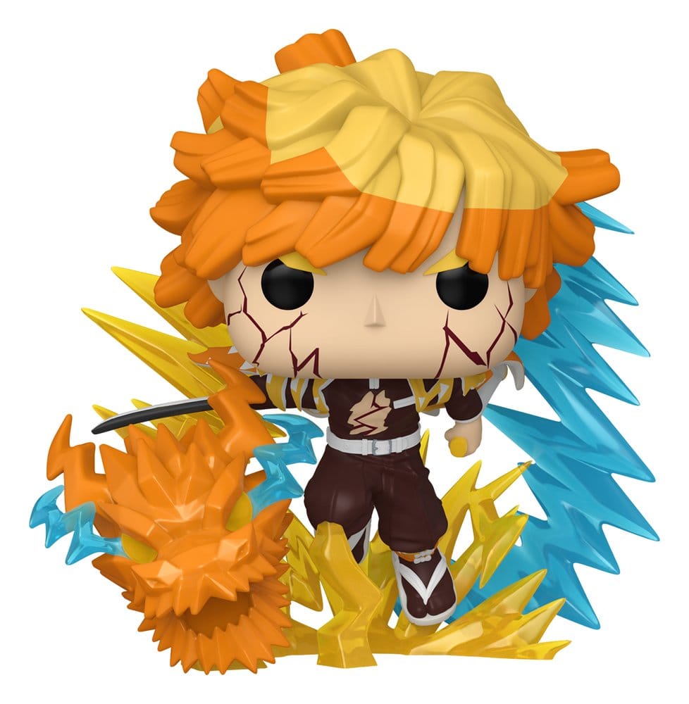 Demon Slayer: Kimetsu no Yaiba POP! Premium Vinyl Figure Zenitsu (Glow) 9 cm – Sealed Case of 3 (with Chase chance)