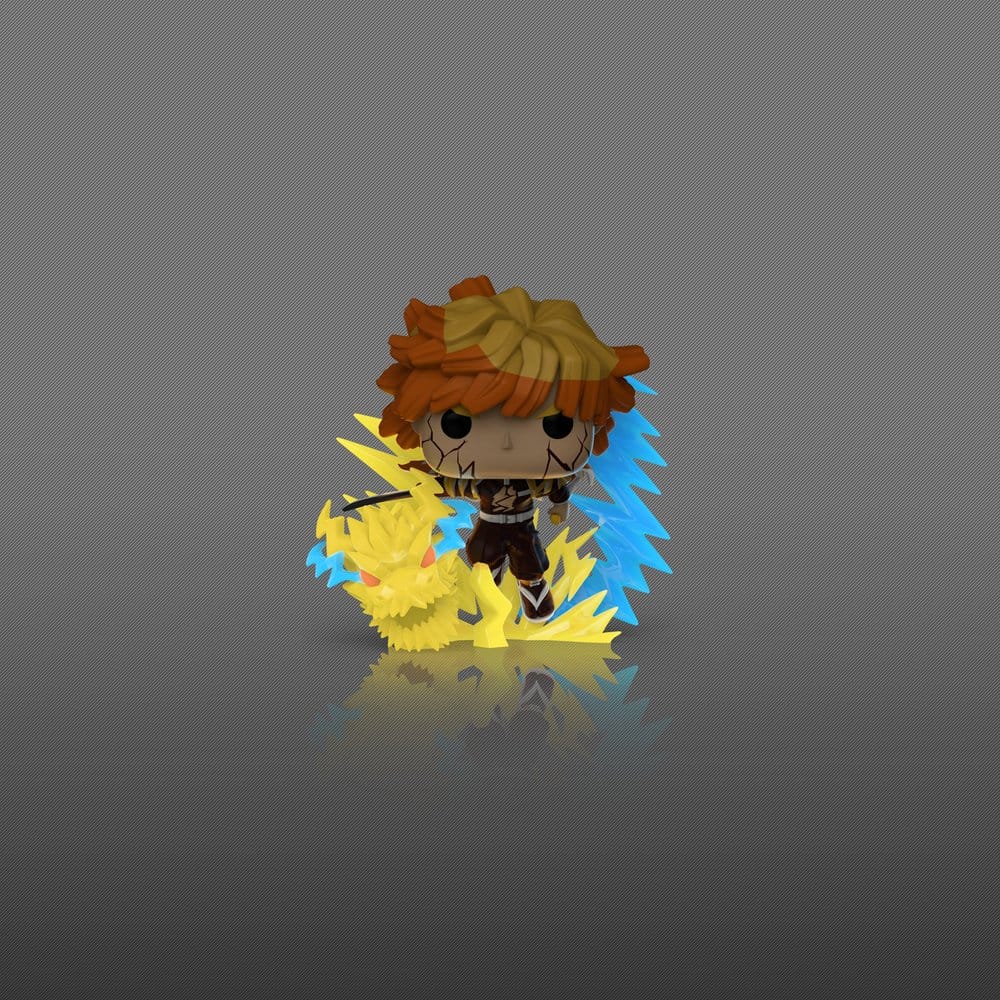 Demon Slayer: Kimetsu no Yaiba POP! Premium Vinyl Figure Zenitsu (Glow) 9 cm – Sealed Case of 3 (with Chase chance)