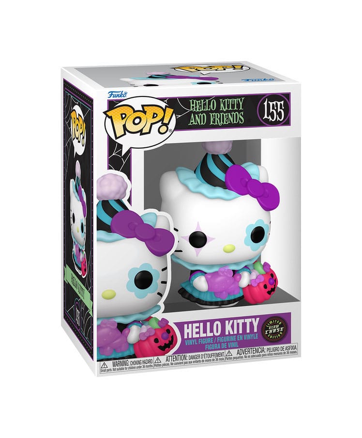 Sanrio POP! Animation Vinyl Figures: Hello Kitty- HK Spooky 9 cm – Sealed Case of 6 (with Chase chance)