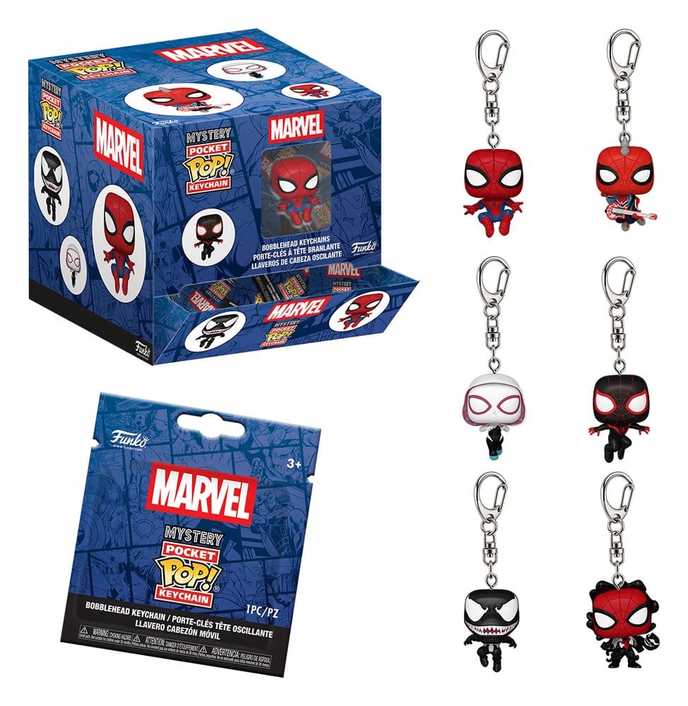 Spider-Man Pocket POP! Keychains Blind Box Assortment (12) Display (12)