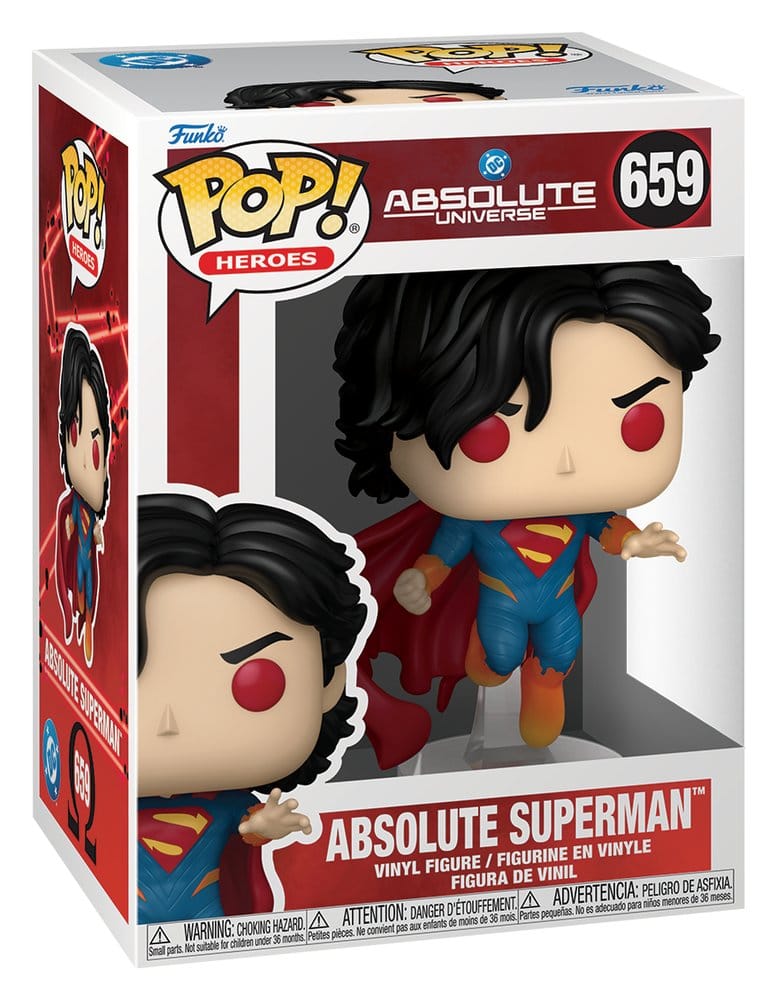 DC Comics POP! Comics Vinyl Figure Absolute Superman 9 cm – Sealed Case of 6 (Chase Guaranteed)