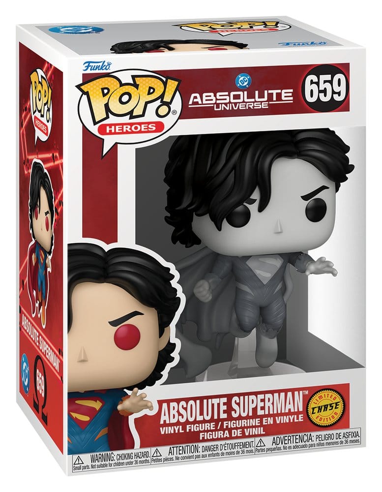 DC Comics POP! Comics Vinyl Figure Absolute Superman 9 cm – Sealed Case of 6 (Chase Guaranteed)