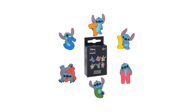 Lilo & Stitch by Loungefly Enamel Pins Blind Box Letters and Poses Display (18)
