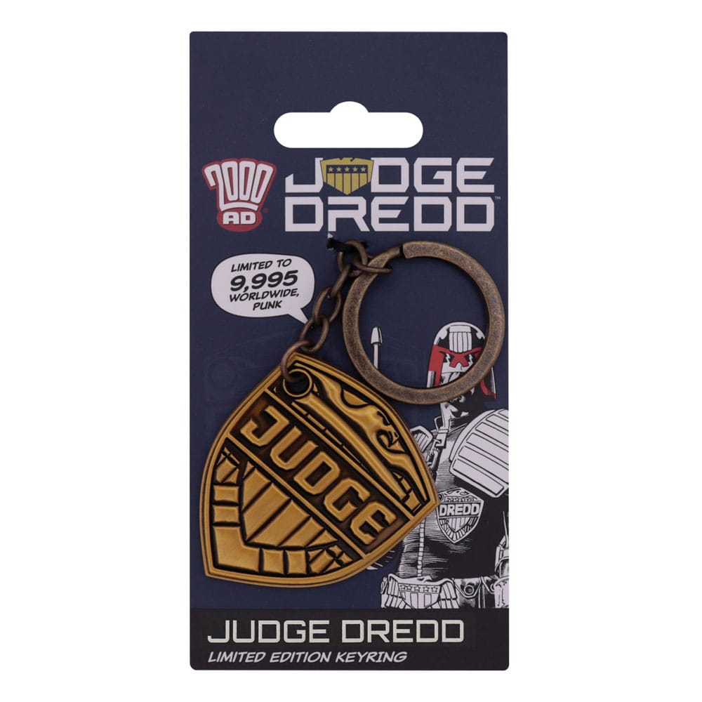 2000 AD Keychain Judge Dredd Badge Limited Edition - Loaded Dice