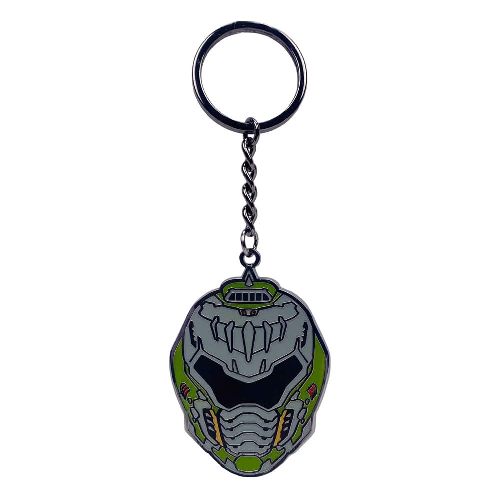 Doom The Dark Ages Metal Keychain Helmet - Loaded Dice