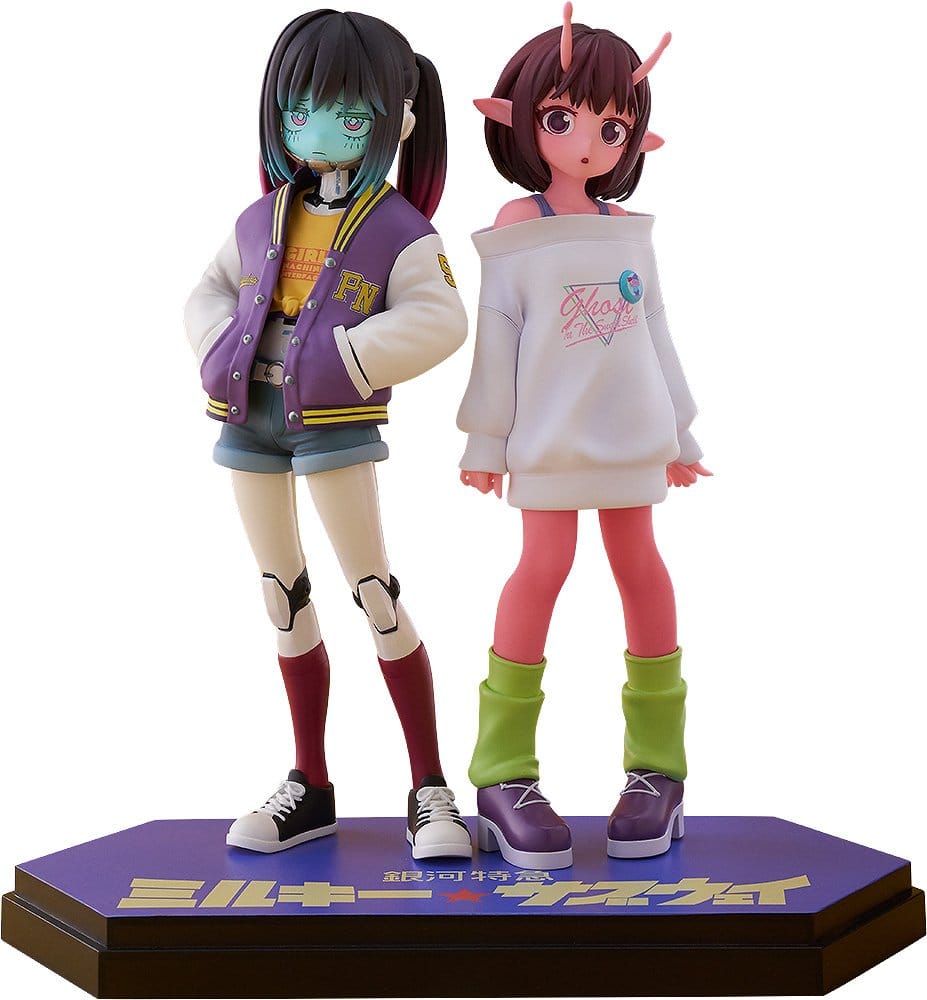 Milky Subway The Galactic Limited Express Pop Up Parade PVC Figure Chiharu & Makina 15 cm