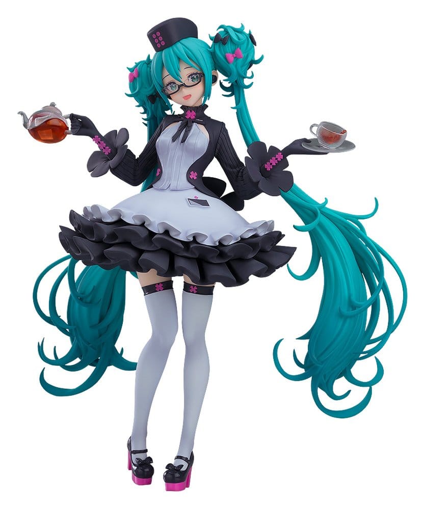 Character Vocal Series 01: Hatsune Miku Pop Up Parade Hatsune Miku: Glasses x Café Ver. 18 cm