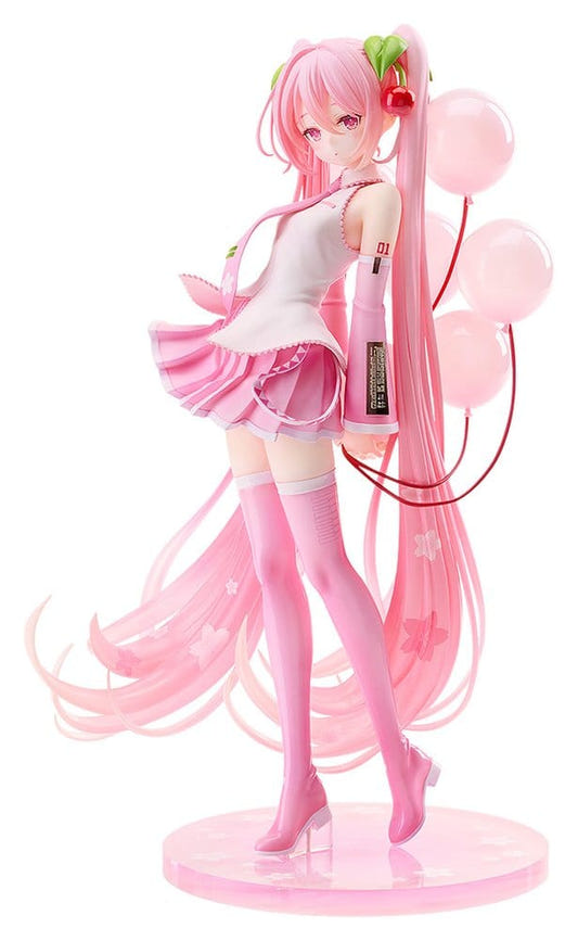 Character Vocal Series 01: Hatsune Miku G.S. Collection [SC] PVC Figure 1/7 Sakura Miku: GSC Illustration Contest Ver. 26 cm
