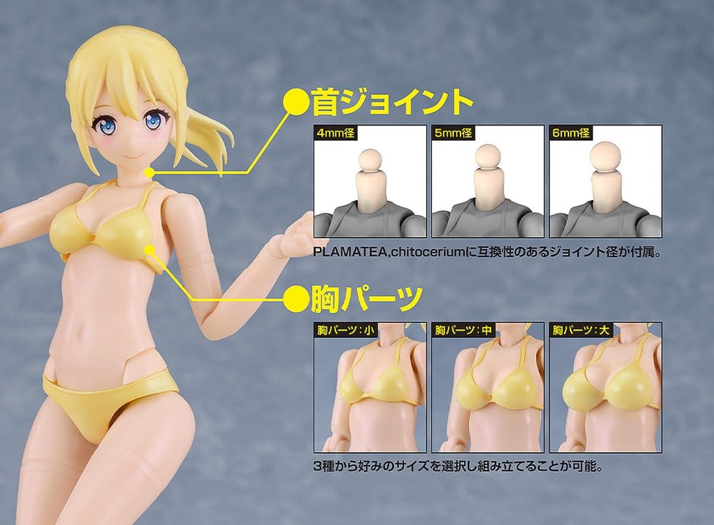 Cutie Honey Nova Plastic Model Kit PLAMATEA Muse Body: Ichika Bikini Ver. B Type 15 cm