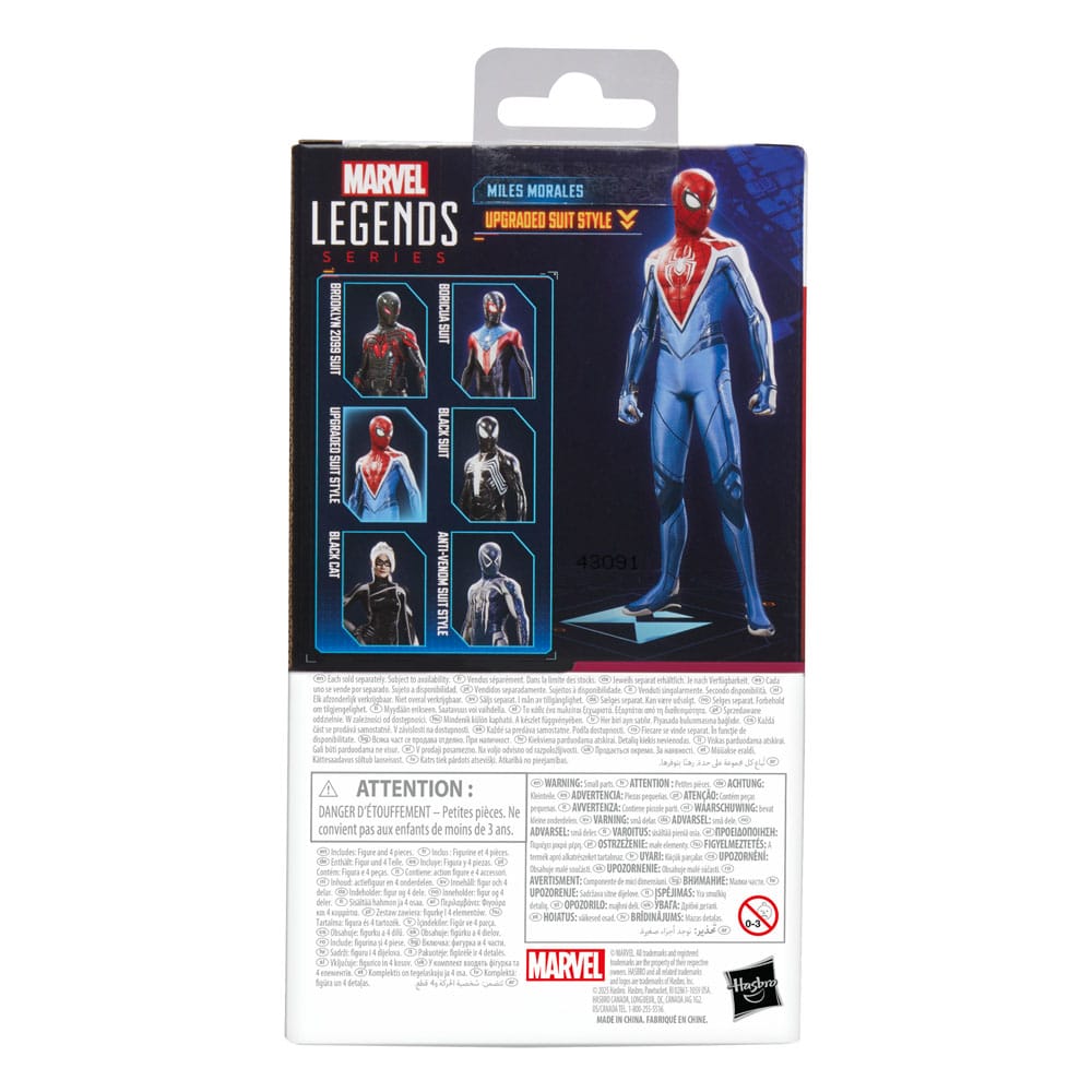 Spider-Man 2 Marvel Legends Gamerverse Action Figure Miles Morales (Upgraded Suit Style) 15 cm