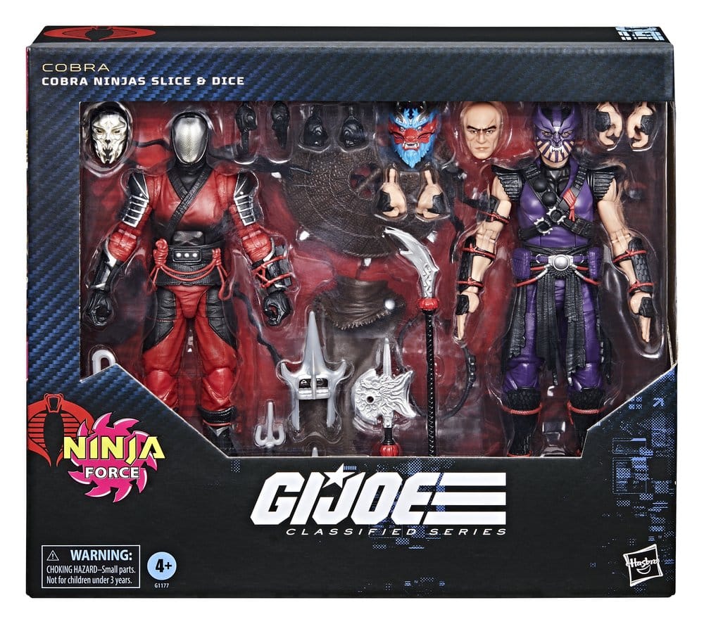 G.I. Joe Classified Series Action Figure 2-Pack #160 Cobra Ninjas Slice & Dice 15 cm