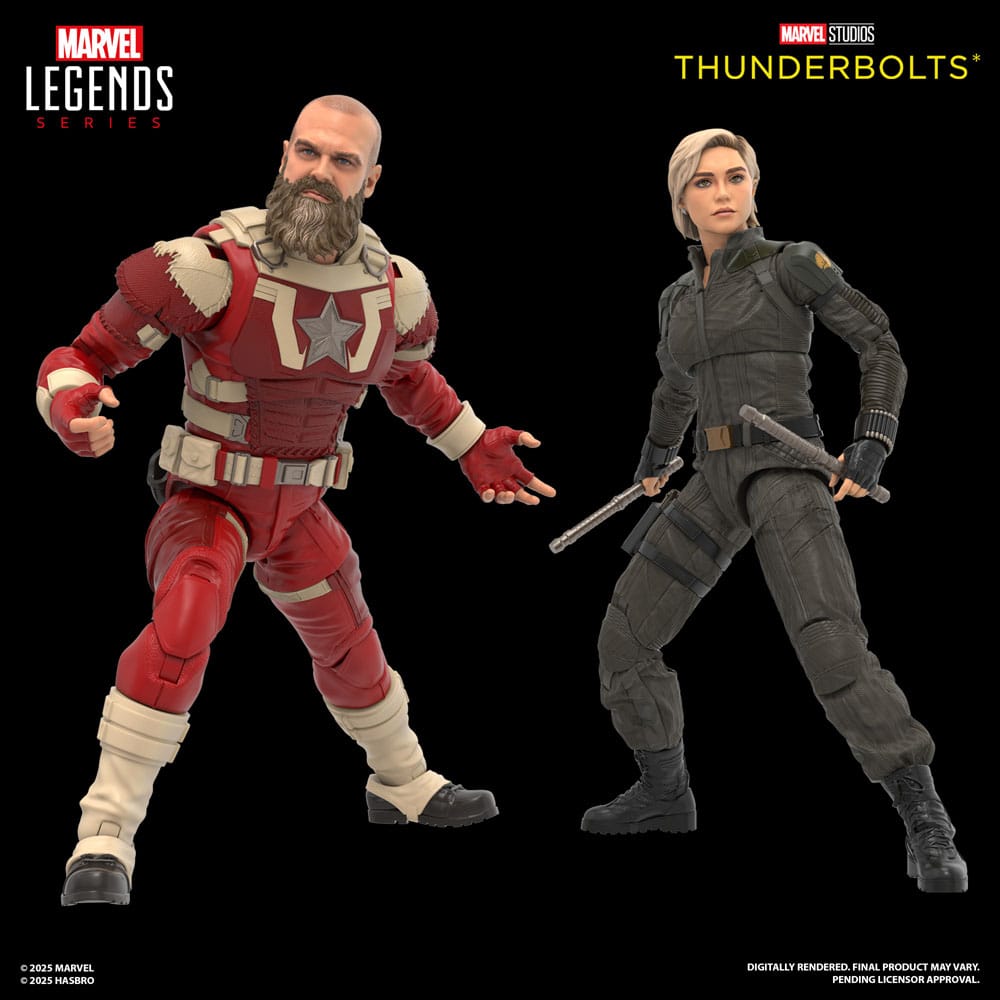 Thunderbolts Marvel Legends Action Figure 2-Pack Yelena Belova & Red Guardian 15 cm