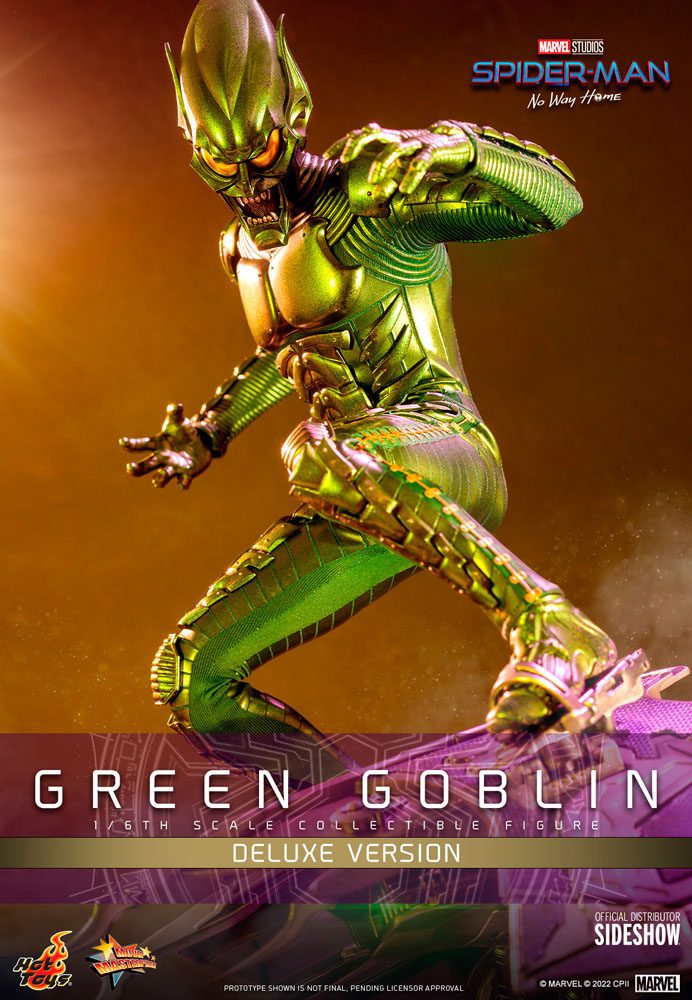 Hot Toys Spider-Man: No Way Home Movie Masterpiece Action Figure 1/6 Green Goblin (Deluxe Version) 30cm - Releasing October 2024 - Loaded Dice Barry Vale of Glamorgan CF64 3HD