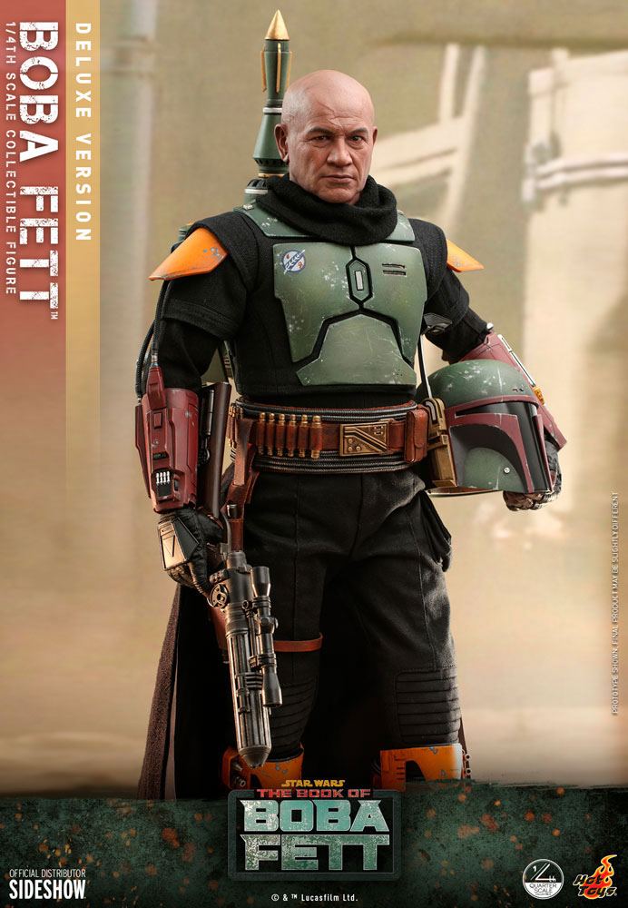 Hot Toys - Star Wars: The Book of Boba Fett Action Figure 1/4 Boba Fett (Deluxe Version) 45cm - Releasing September 2023 - Loaded Dice Barry Vale of Glamorgan CF64 3HD