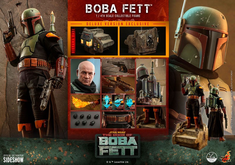 Hot Toys - Star Wars: The Book of Boba Fett Action Figure 1/4 Boba Fett (Deluxe Version) 45cm - Loaded Dice