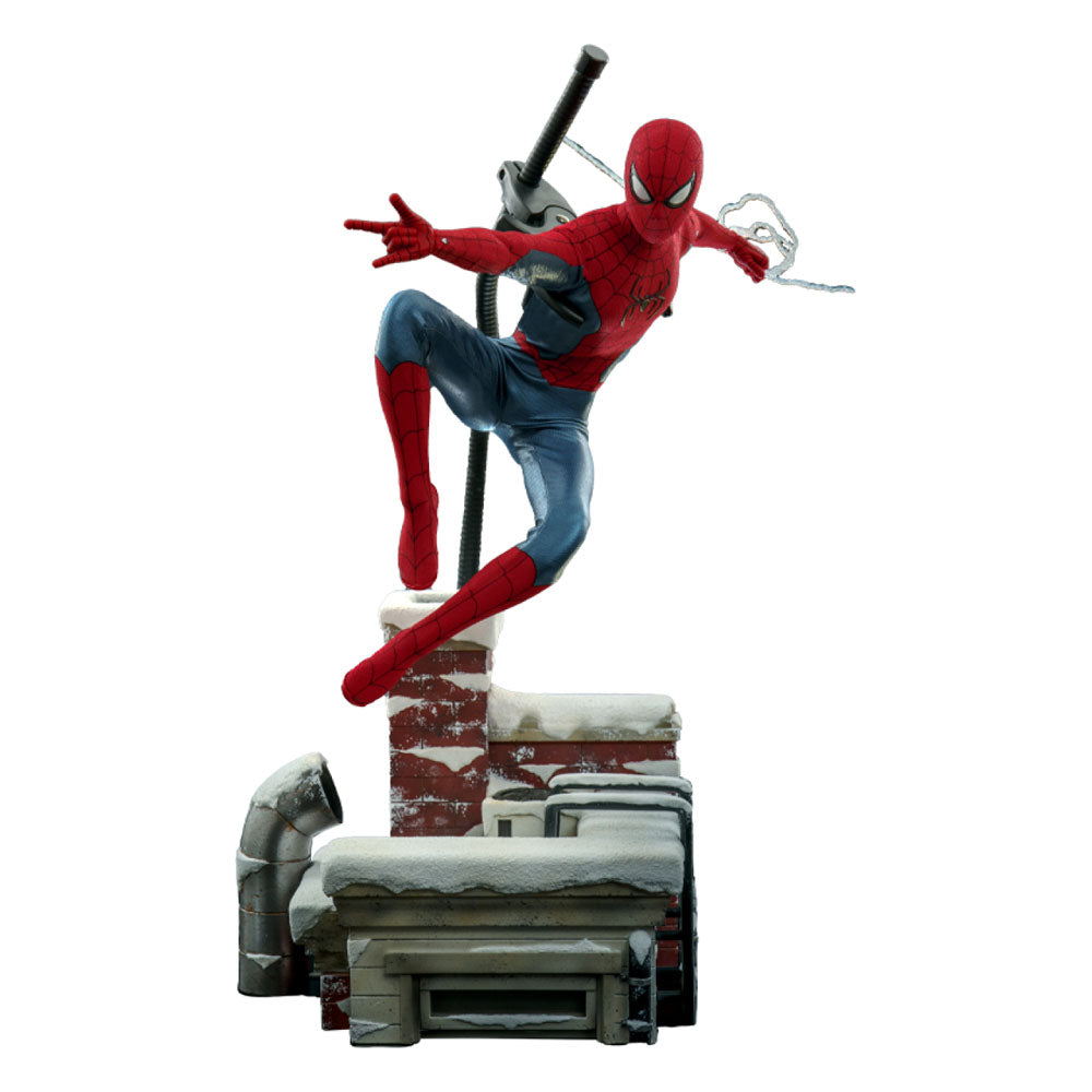 Hot Toys - Spider-Man: No Way Home Movie Masterpiece Action Figure 1/6 Spider-Man (New Red and Blue Suit) (Deluxe Version) 28cm - Releasing March 2024 - Loaded Dice Barry Vale of Glamorgan CF64 3HD