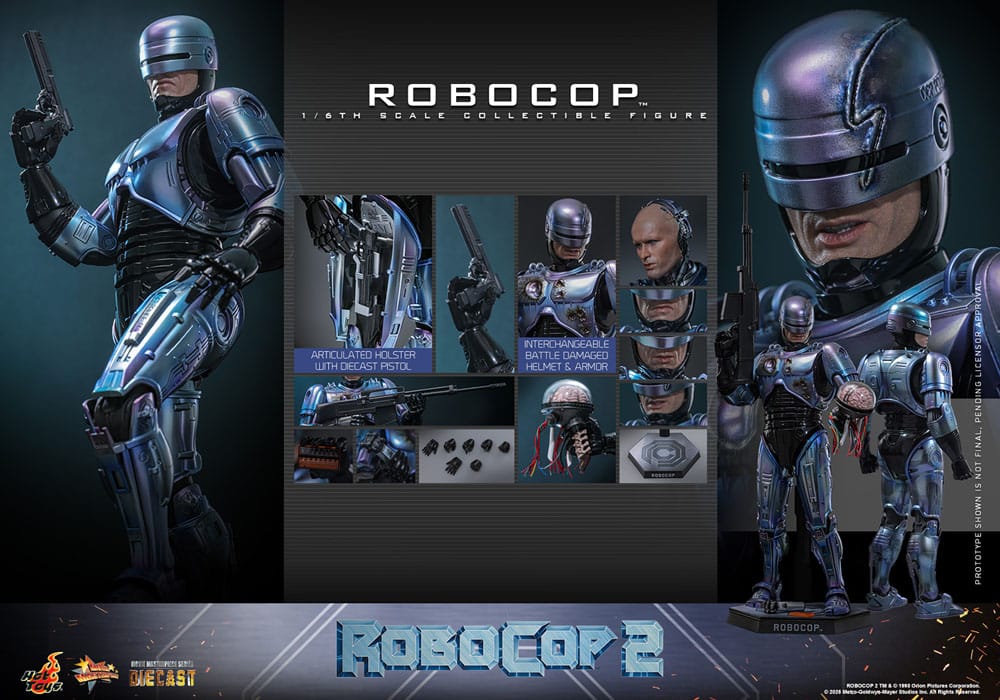 RoboCop 2 Movie Masterpiece Diecast Action Figure 1/6 30cm - Loaded Dice