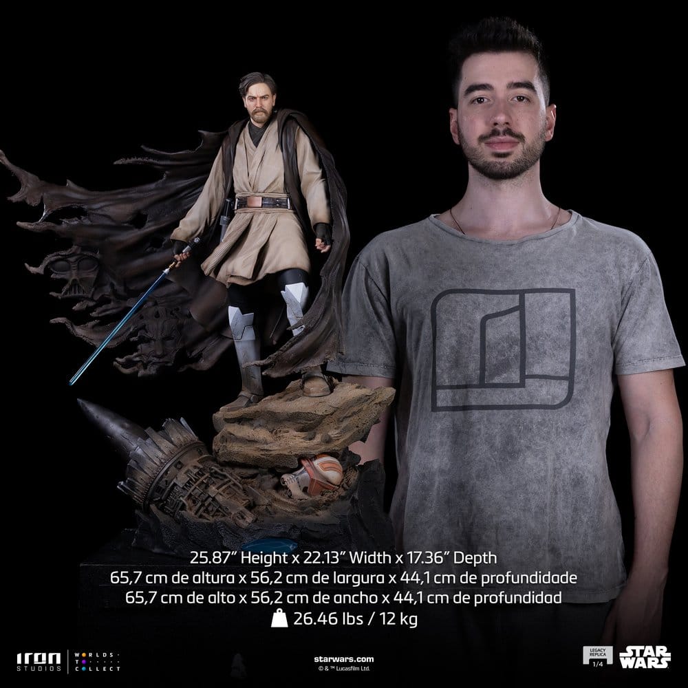 Star Wars Legacy Replica Statue 1/4 Obi-Wan Signatures 66 cm