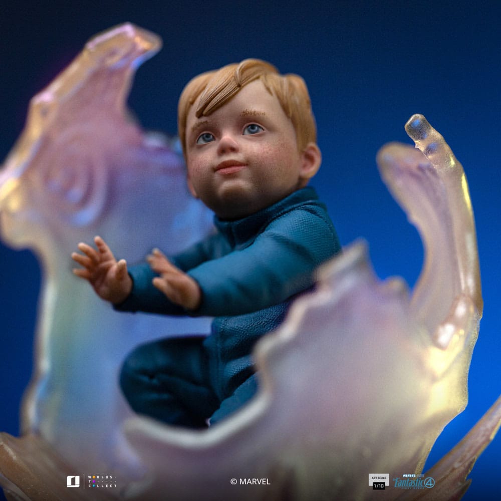 Fantastic Four Art Scale Statue 1/10 Invisible Woman and Franklin 28 cm