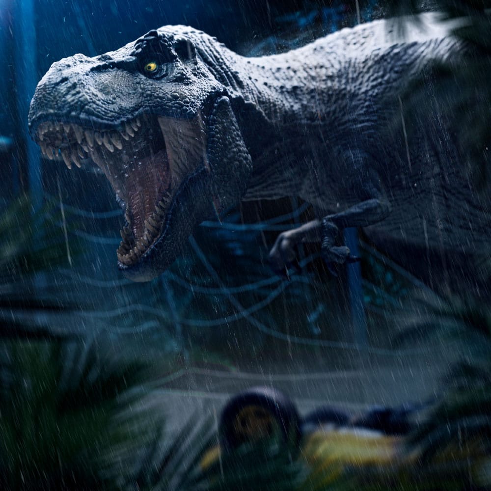 Jurassic Park Icons T-Rex Attack statue - view 6