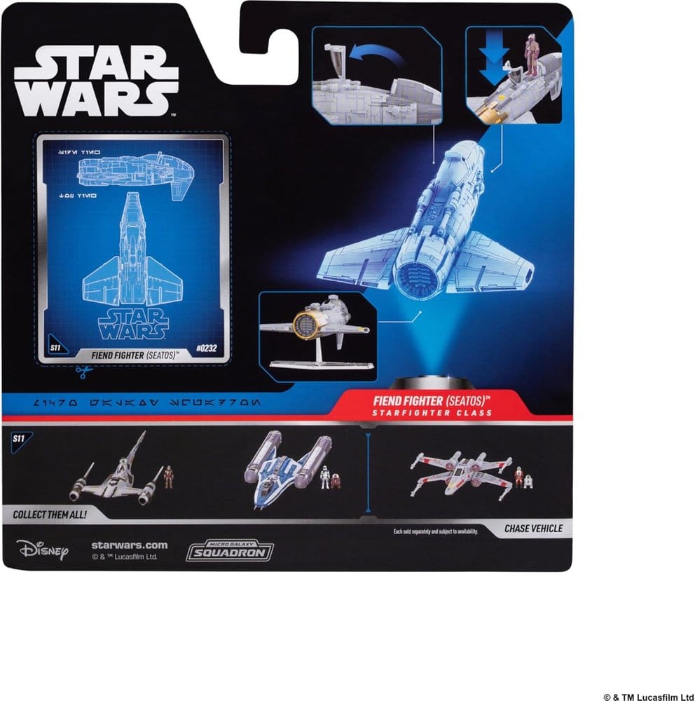 Star Wars Medium Vehicle Fiend Fighter with Star Navigator 13 cm