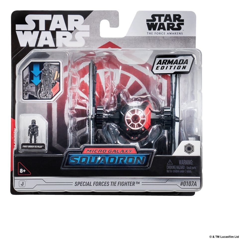 Star Wars Medium Vehicle & Figure Assortment Special Forces TIE Fighter & First Order TIE Pilot (Armada Edition)