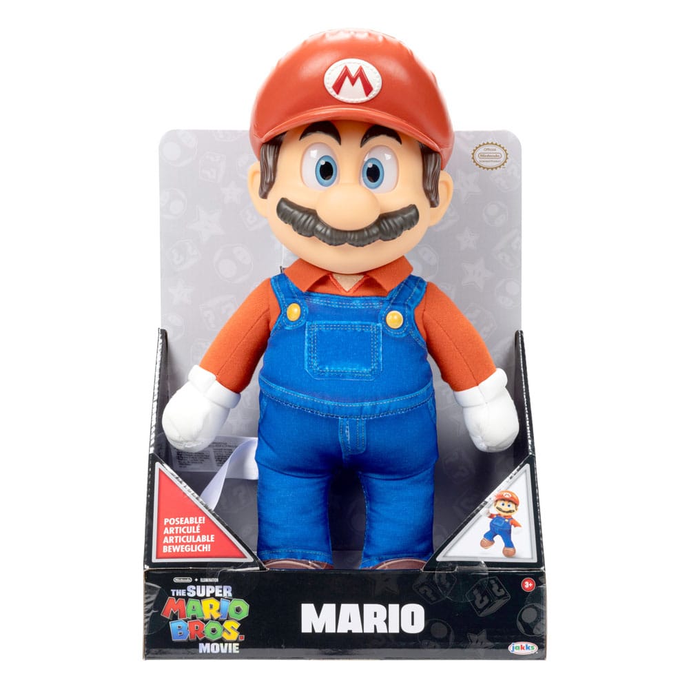 The Super Mario Bros. Movie Plush Figure Mario 30cm - Loaded Dice Barry Vale of Glamorgan CF64 3HD