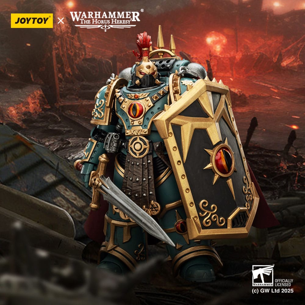 JoyToy Warhammer The Horus Heresy Action Figure Sons of Horus Little Horus Aximand Captain of the 5th Company 20 cm