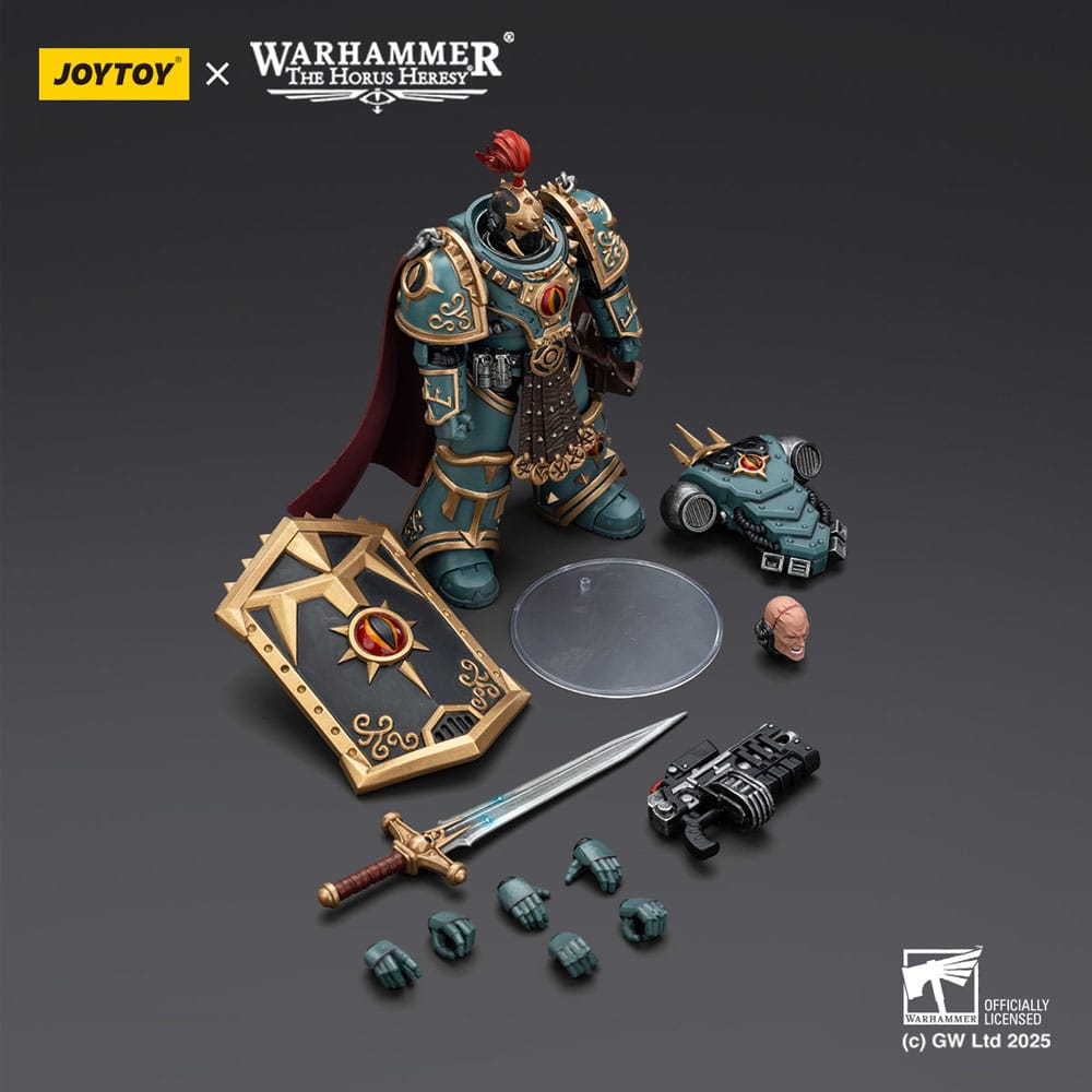 JoyToy Warhammer The Horus Heresy Action Figure Sons of Horus Little Horus Aximand Captain of the 5th Company 20 cm