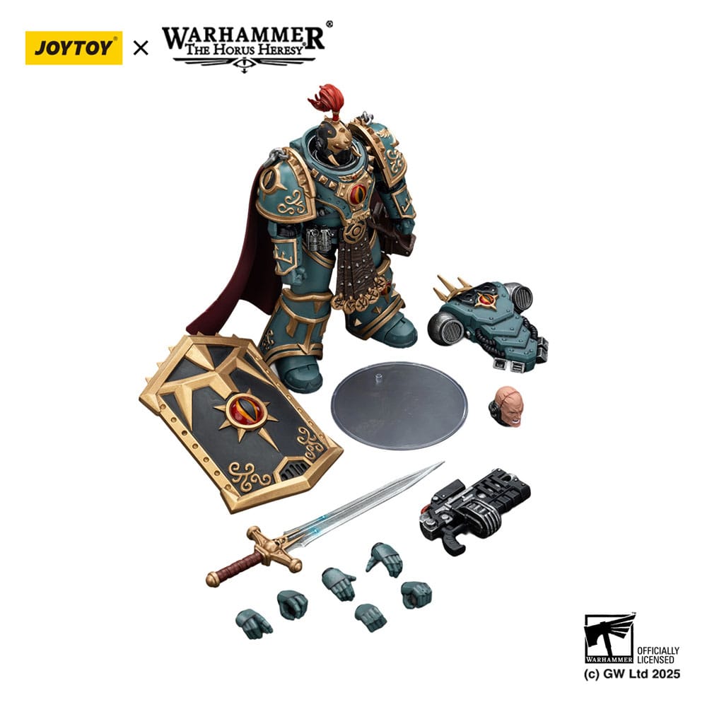 JoyToy Warhammer The Horus Heresy Action Figure Sons of Horus Little Horus Aximand Captain of the 5th Company 20 cm